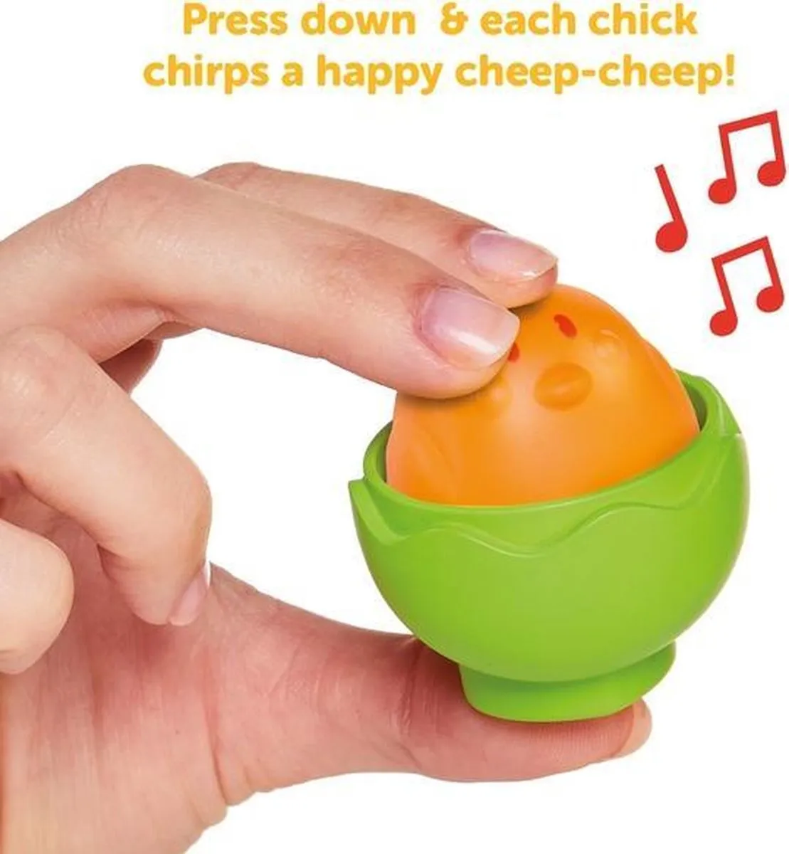 Tomy TOOMIES Hide & Squeak Egg & Spoon Set - Multi - afbeelding 6 van 6