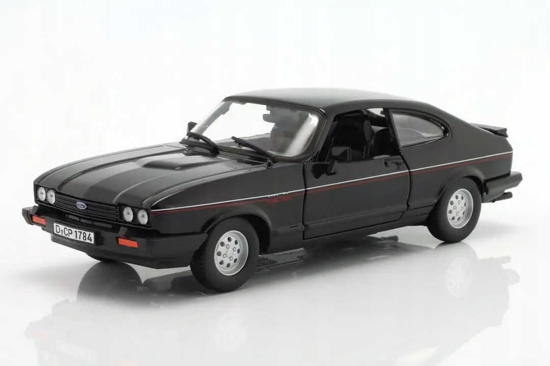 Bburago Ford Capri 1982 Modelauto 1:24 Metaal Zwart