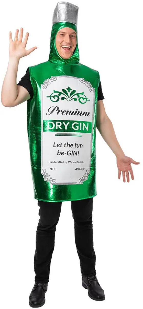 Grappig gin fles kostuum