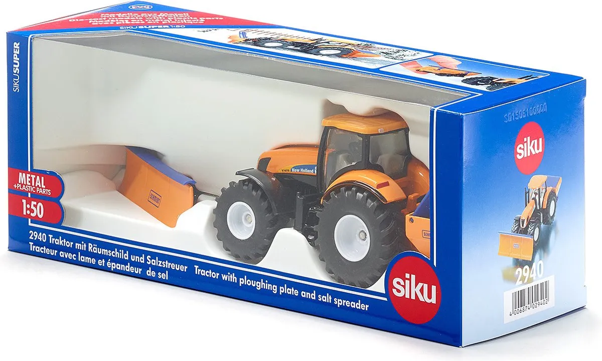 SIKU 2940 Tractor Winterdienst 1:50 - Oranje