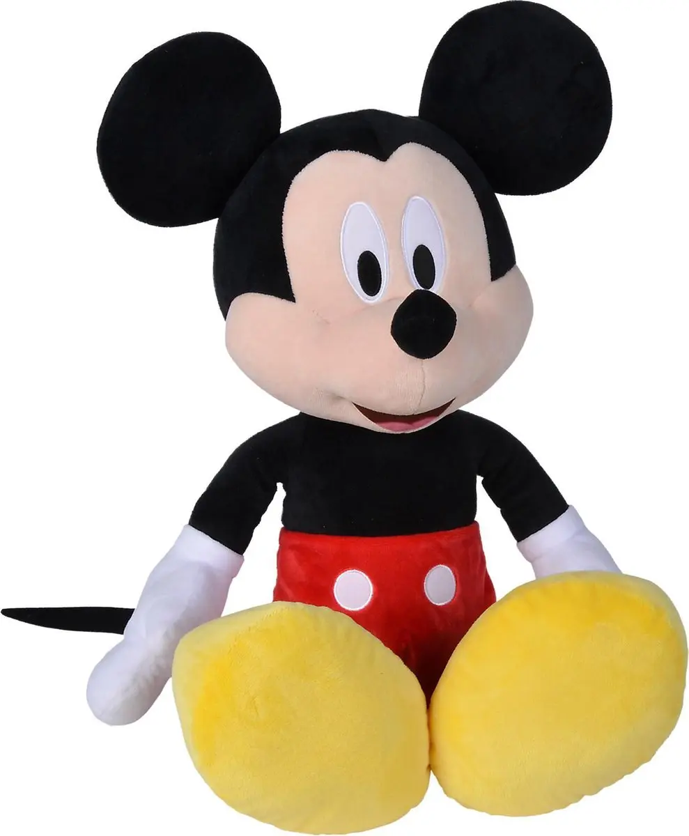 Simba Disney Mickey Pluche Knuffel 60cm - Zwart - afbeelding 5 van 6