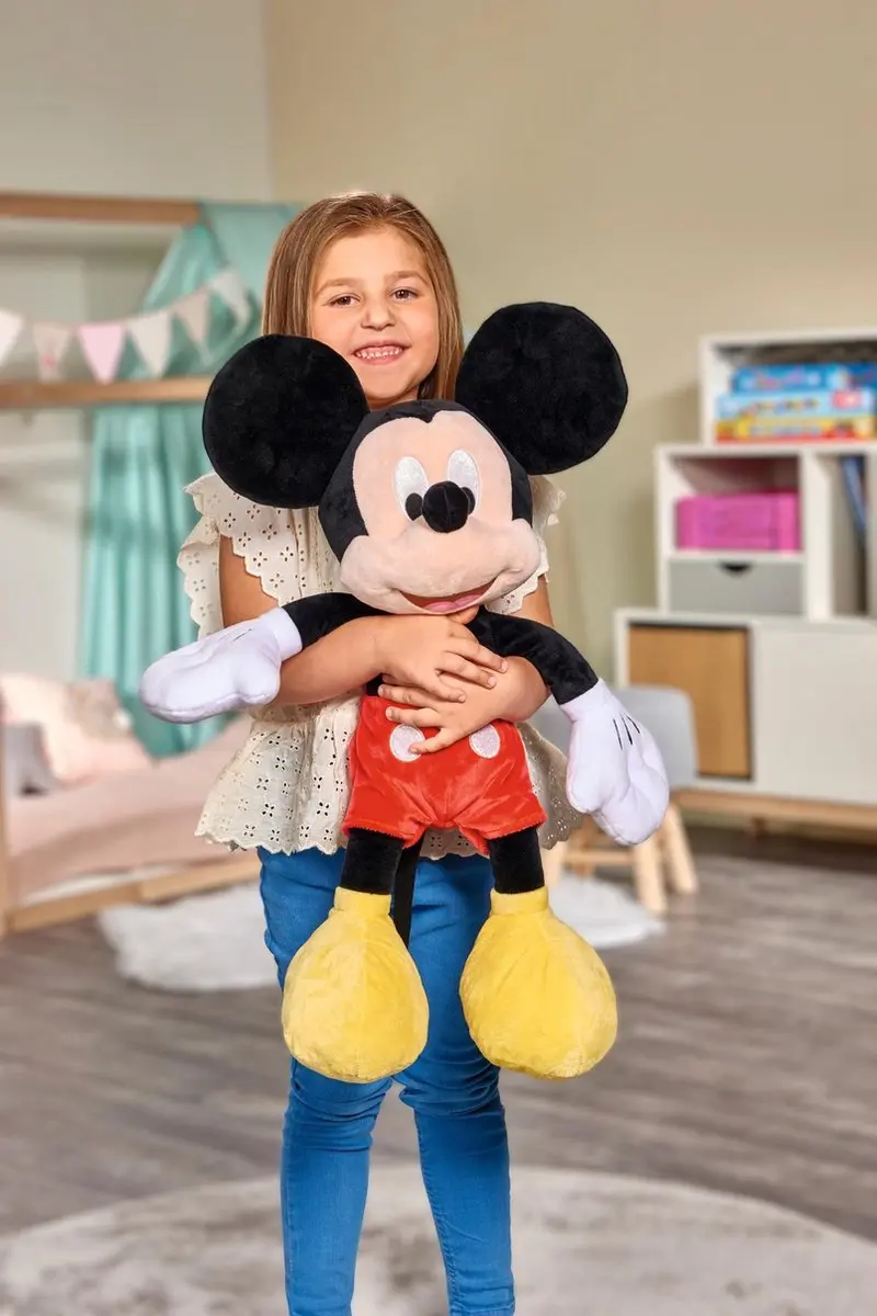 Simba Disney Mickey Pluche Knuffel 60cm - Zwart - afbeelding 4 van 6