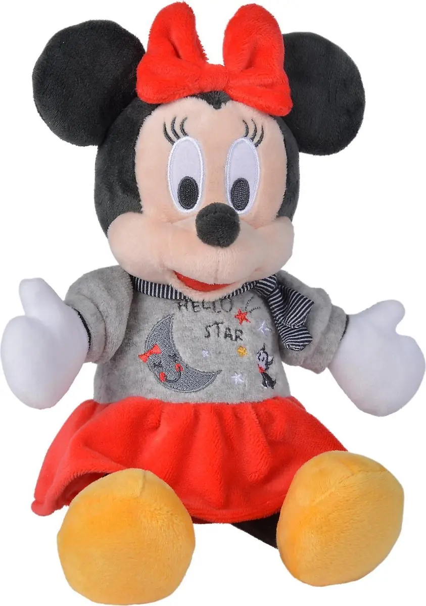 Simba Disney Minnie Starry Night Knuffel 25cm - Grijs