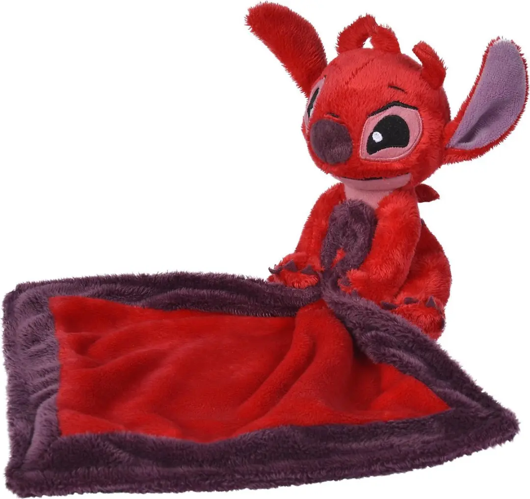 Simba Disney Lilo & Stitch Leroy Knuffeldoek 22x22cm - Rood - afbeelding 2 van 3