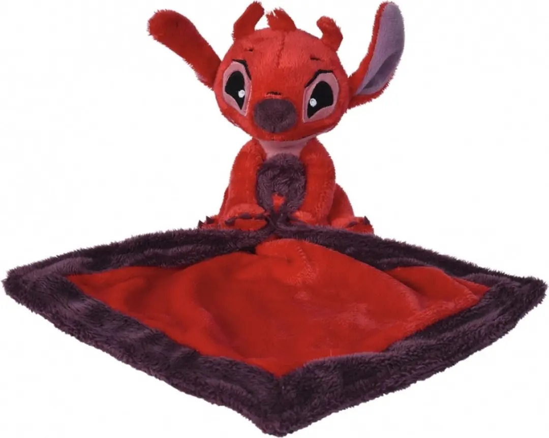Simba Disney Lilo & Stitch Leroy Knuffeldoek 22x22cm - Rood - afbeelding 3 van 3