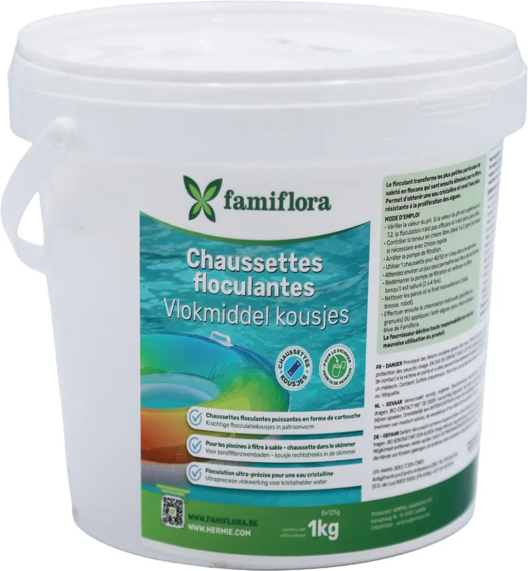 Famiflora Floc-Cart Vlokmiddel Kousjes 1kg - 40 Stuks