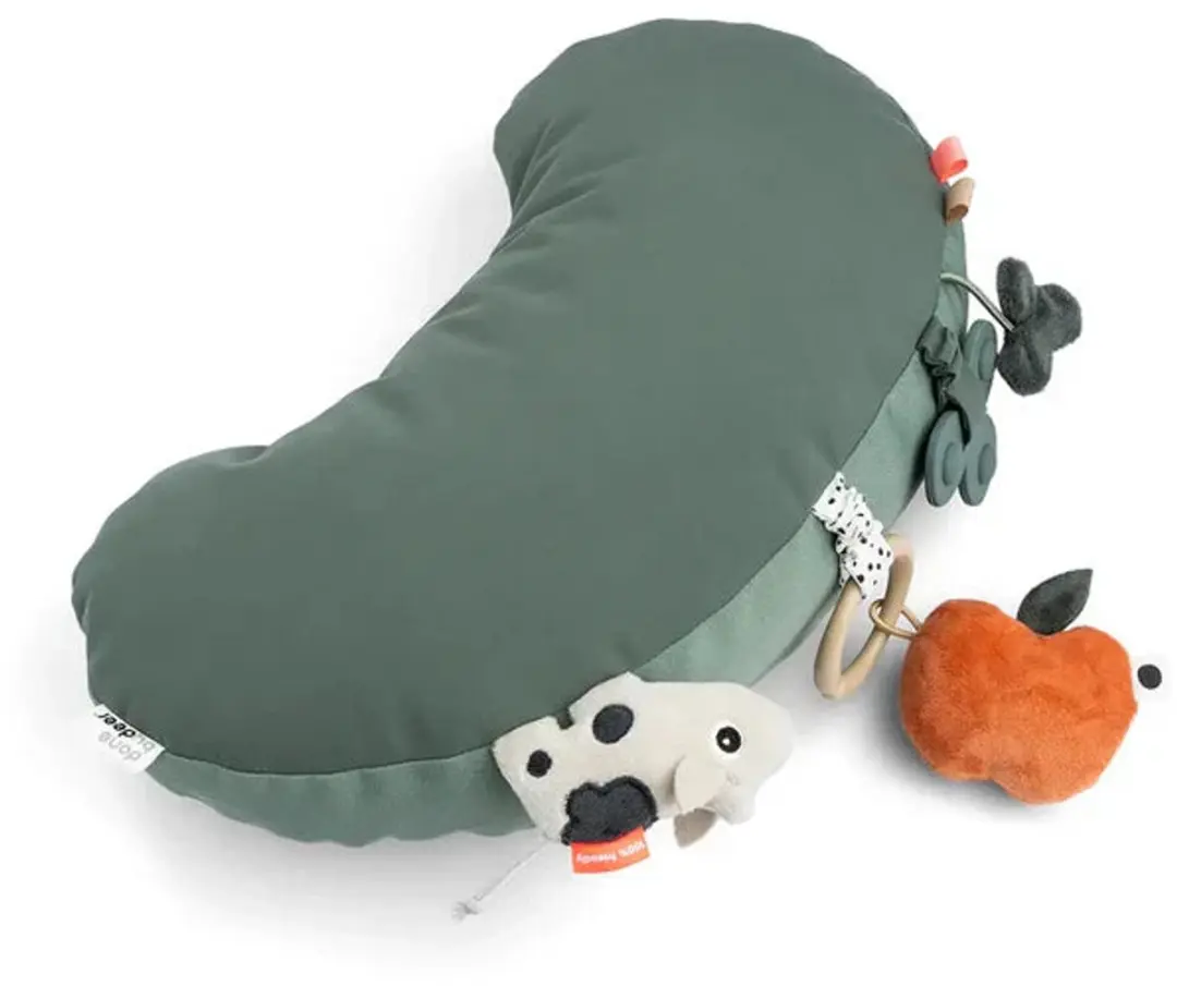Done By Deer Tummy Time Activiteitenkussen Tiny Farm - Groen - afbeelding 6 van 6
