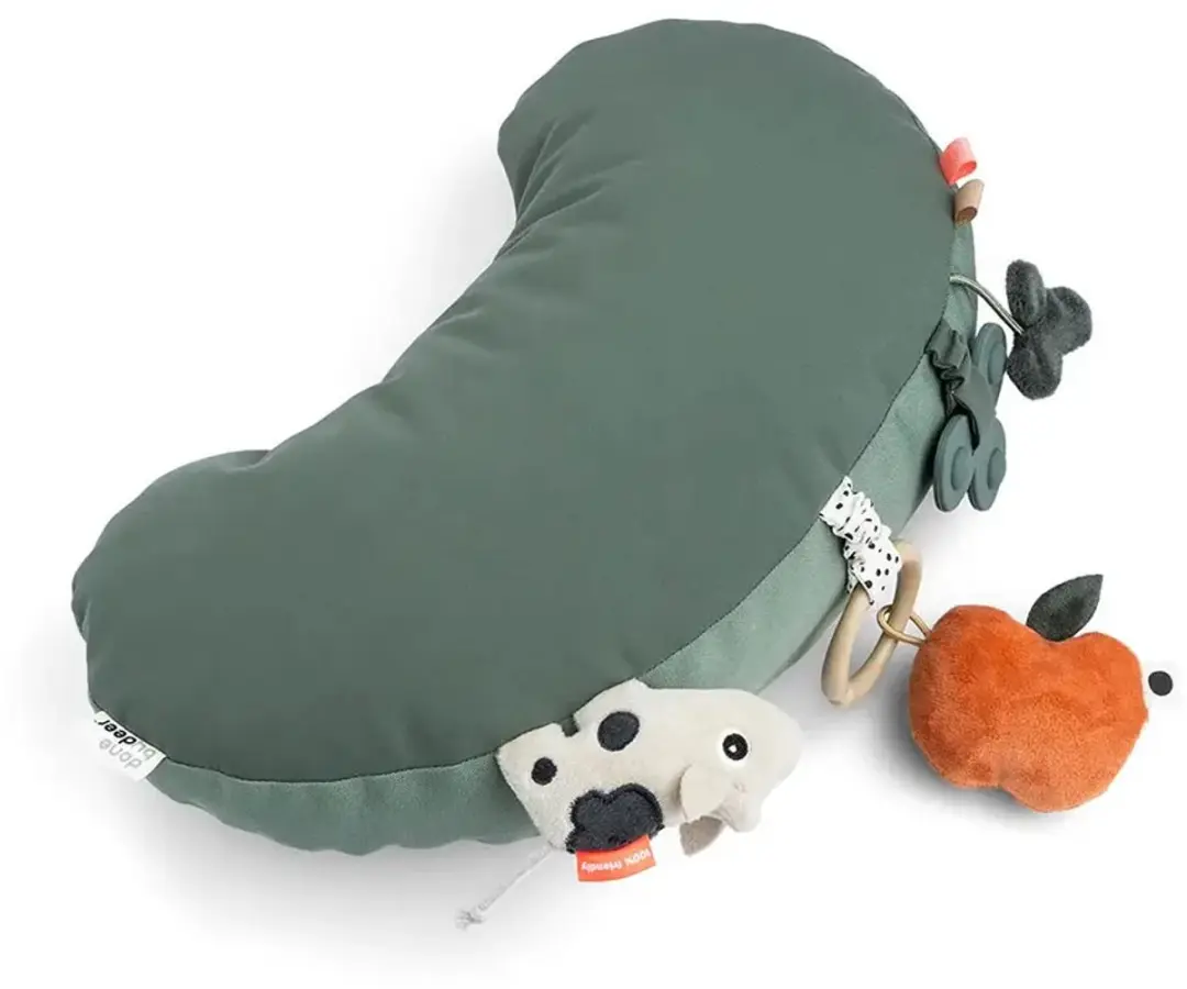 Done By Deer Tummy Time Activiteitenkussen Tiny Farm - Groen - afbeelding 5 van 6