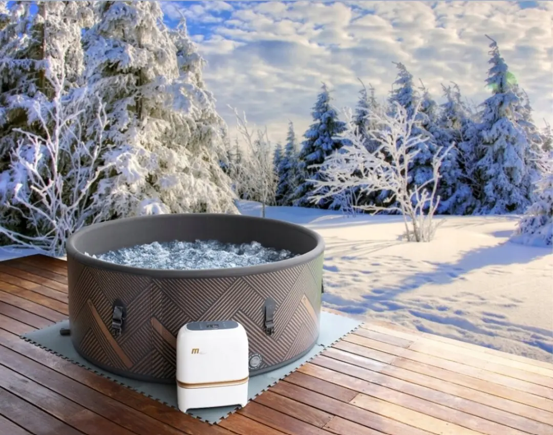 Rond hydromassagebad 930L 173x173x65cm 6 personen Opblaasbaar