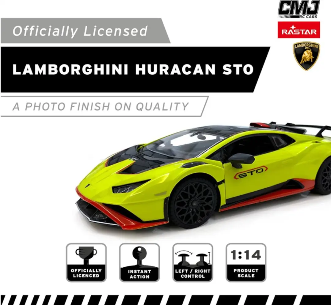 Jamara Rastar Lamborghini Huracan STO RC 1:15 - Blauw - afbeelding 2 van 6