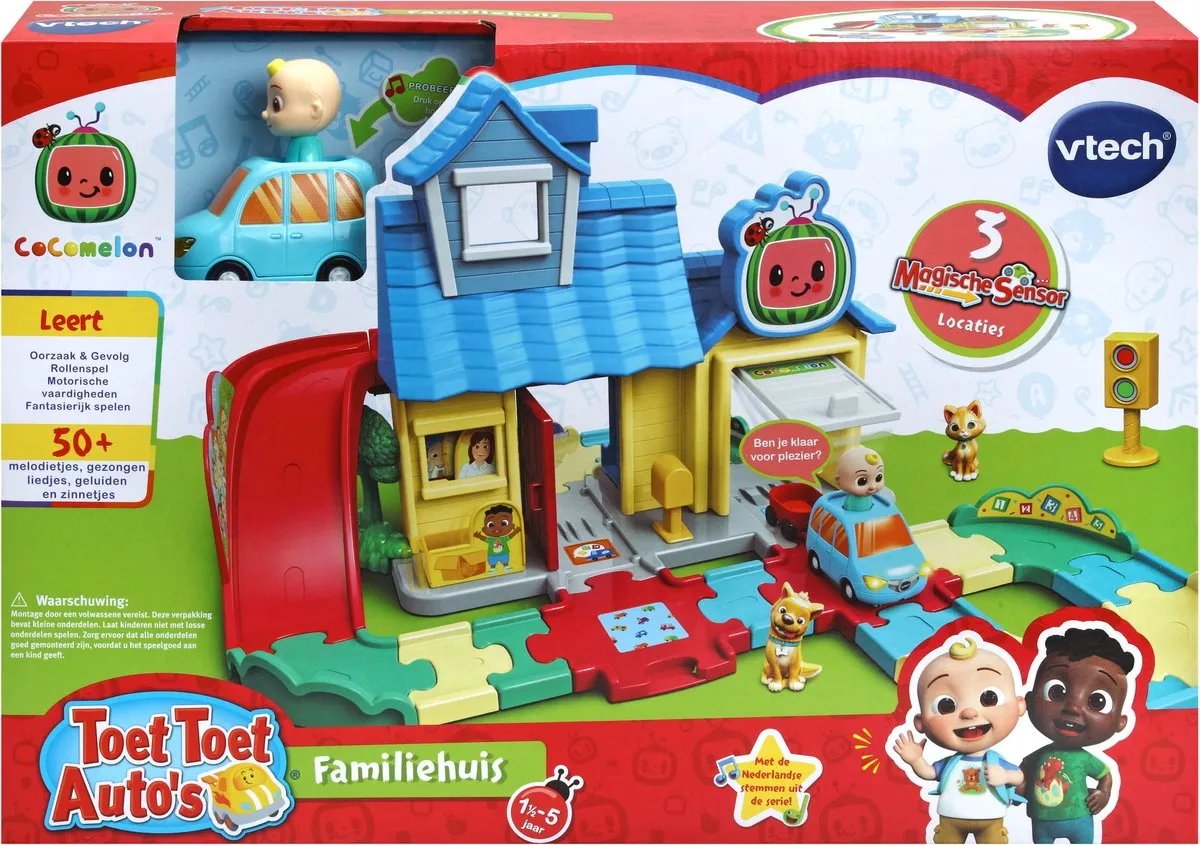 VTech Toet Toet Auto's CoComelon Familiehuis Speelset - JJ's Auto - 3830910