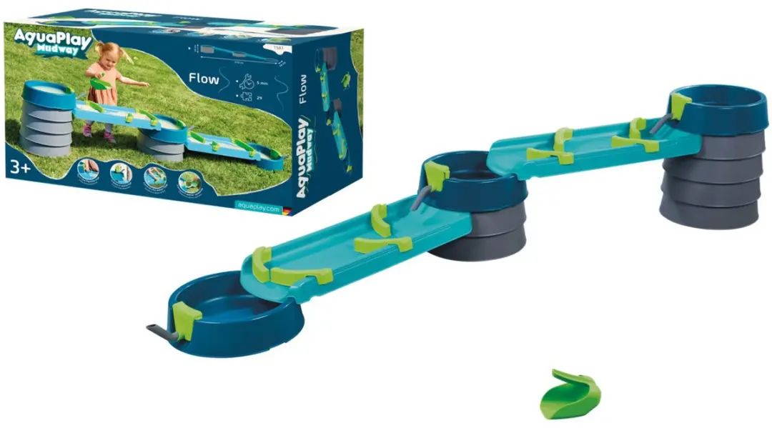 Aquaplay Mudway Flow Modderbaan 2-delig - Multi - afbeelding 5 van 6