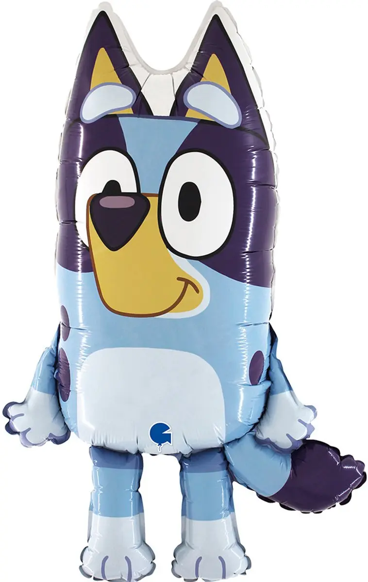 Blauwblauwe folieballon 79 cm