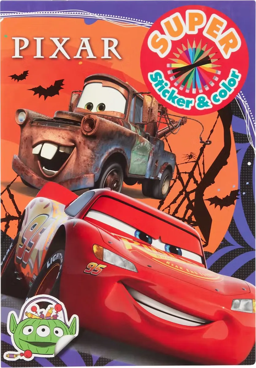 Disney Pixar Halloween Super Sticker & Color Kleurboek