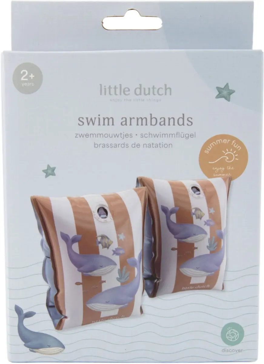 Little Dutch Ocean World Zwembandjes - Bruin - afbeelding 6 van 6