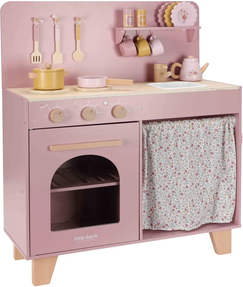 Little Dutch Speelkeuken Hout - Roze