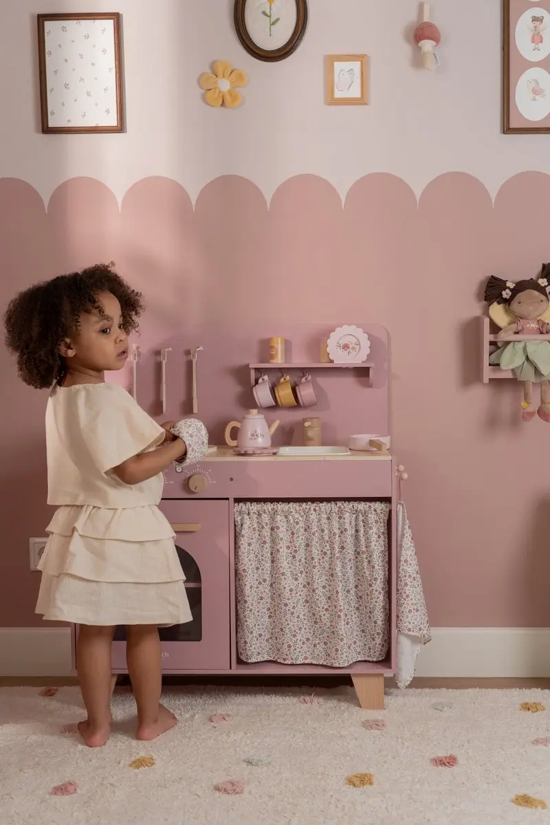 Little Dutch Speelkeuken Hout - Roze - afbeelding 6 van 6