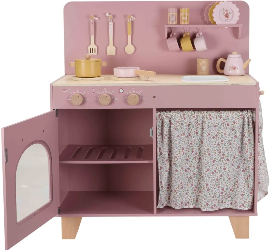 Little Dutch Speelkeuken Hout - Roze
