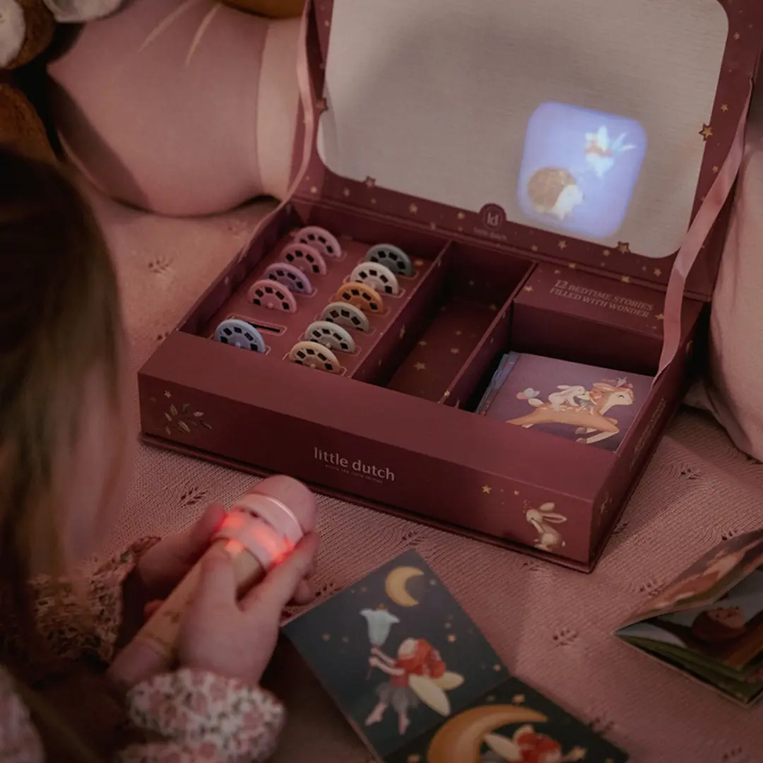 Little Dutch Verhalen Projector Zaklamp Roze