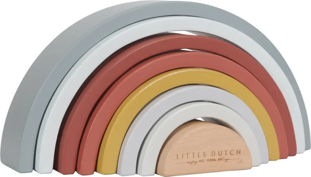 Little Dutch Pure & Nature Houten Stapelaar Regenboog FSC LD4701