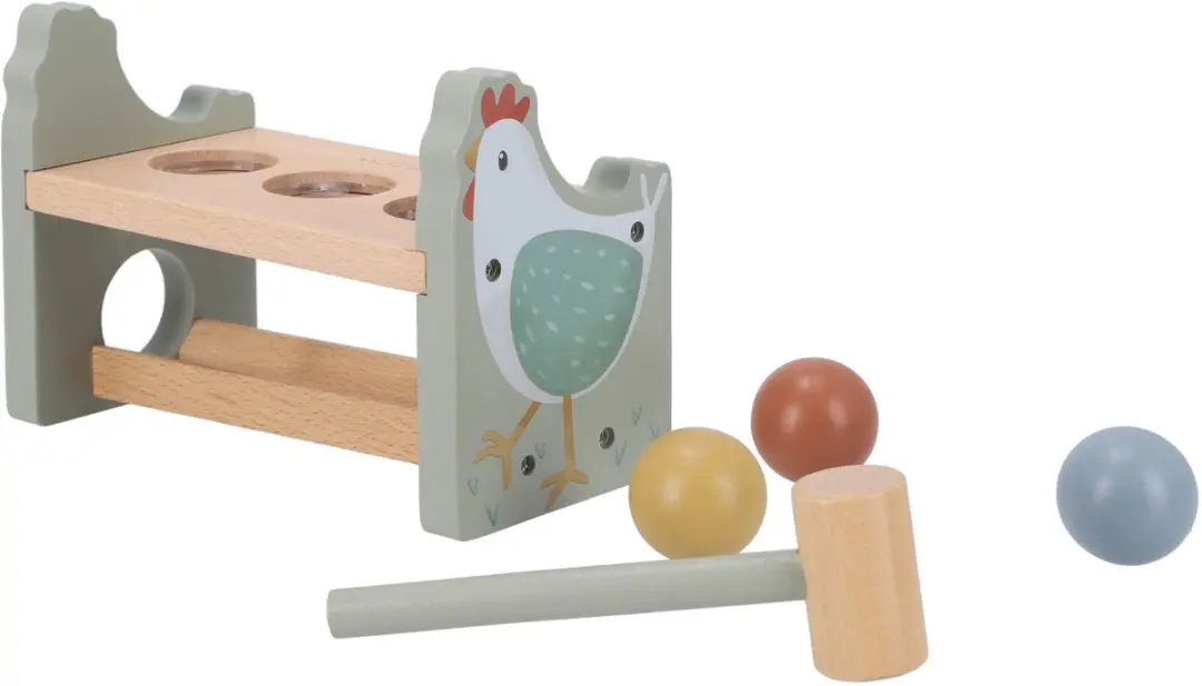 Little Dutch Hamerbank met ballen Little Farm