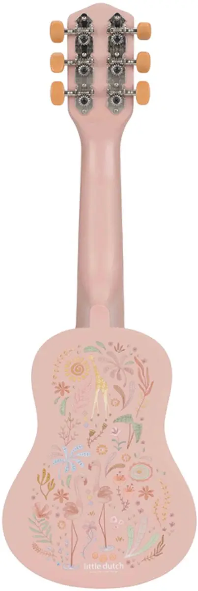 Little Dutch Houten Gitaar Roze - Safari Friends
