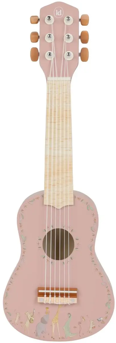 Little Dutch Houten Gitaar Roze
