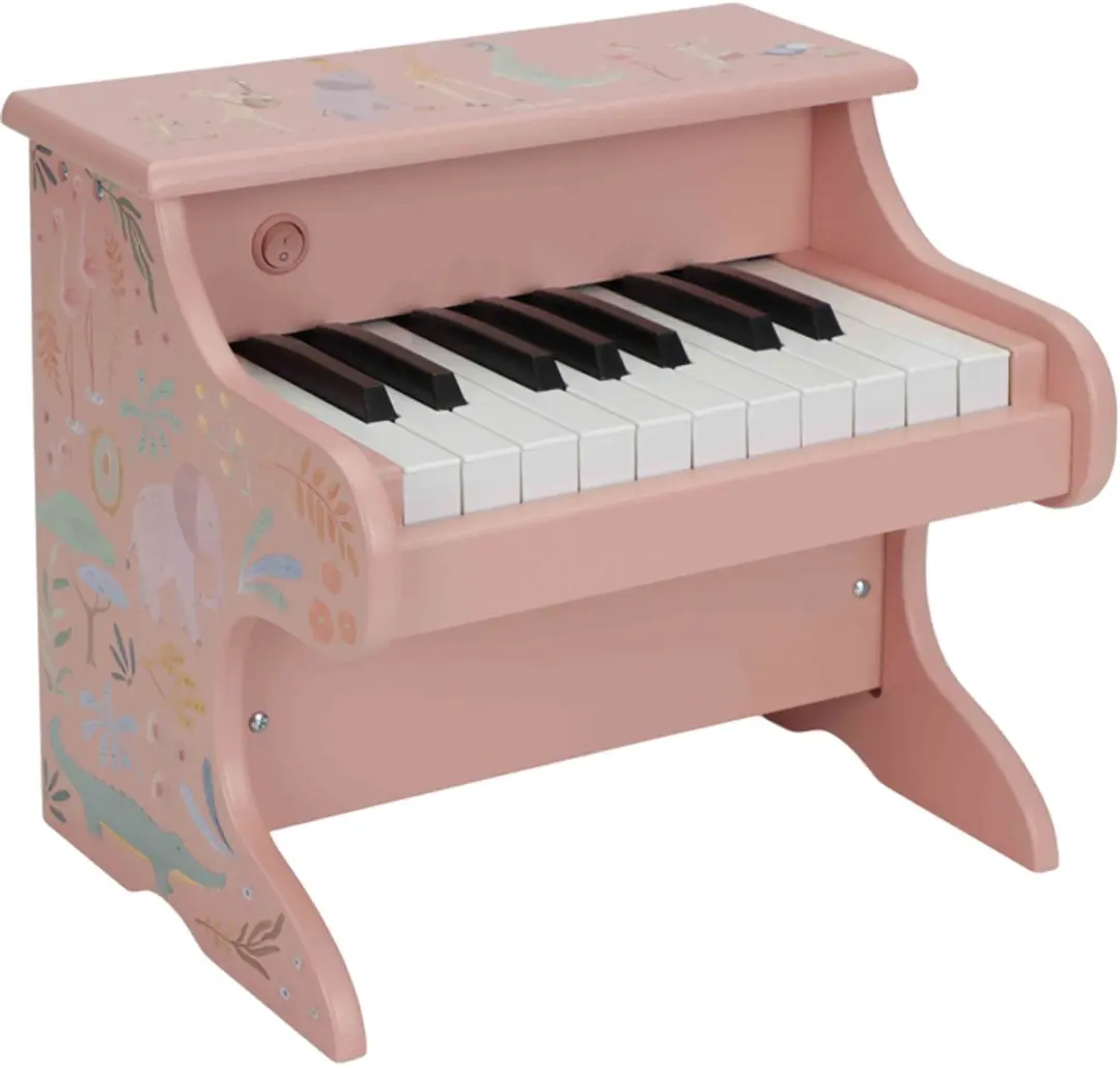 Little Dutch Houten Piano Roze FSC - Safari Friends - afbeelding 6 van 6