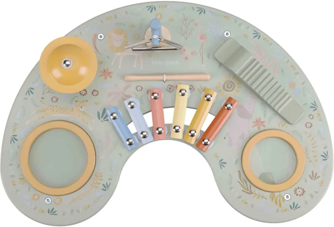 Little Dutch Muziektafel Safari Friends - Groen - afbeelding 6 van 6