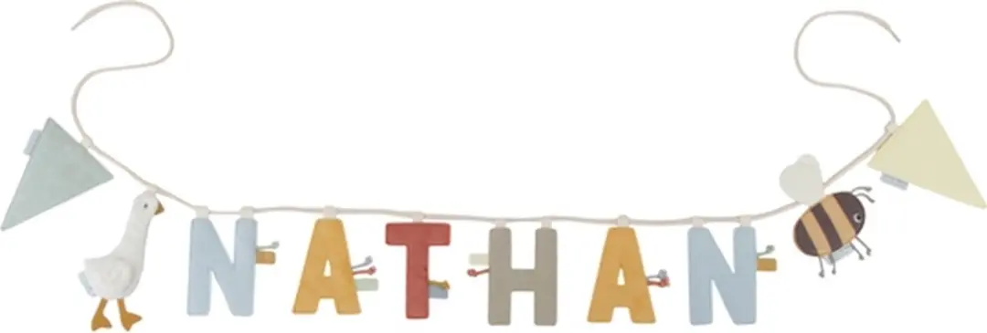 Little Dutch Slinger Element Letter H - Olijf