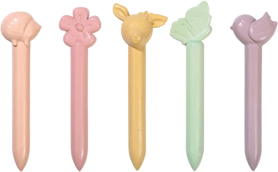Little Dutch Fairy Garden Waskrijtjes - 5 Stuks
