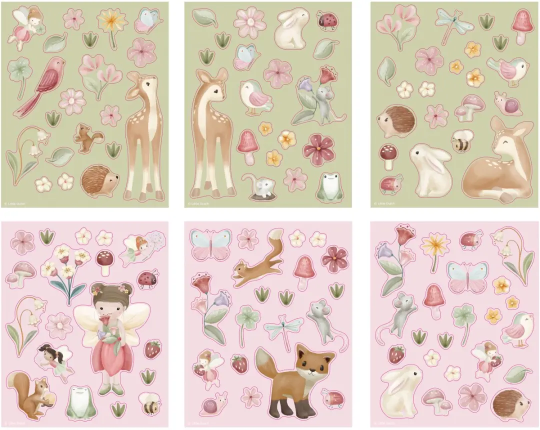 Little Dutch Fairy Garden Stickerboekje - 100 Stickers