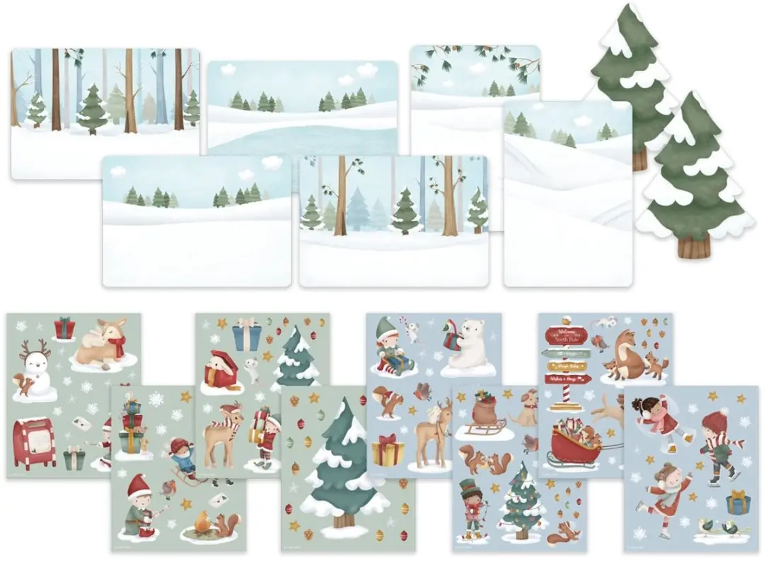 Little Dutch Kerst Stickerboek - Multicolor