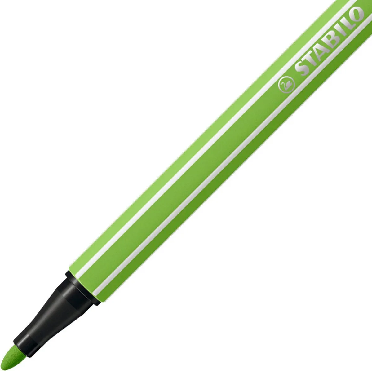 STABILO Pen 68 Viltstift - Lichtgroen - 10 Stuks