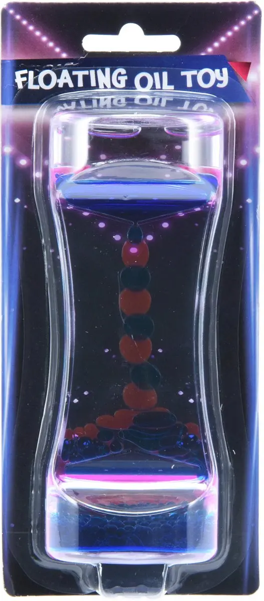 Lava Bubbles zandloper speelgoed 14cm kleurrijk olie water.