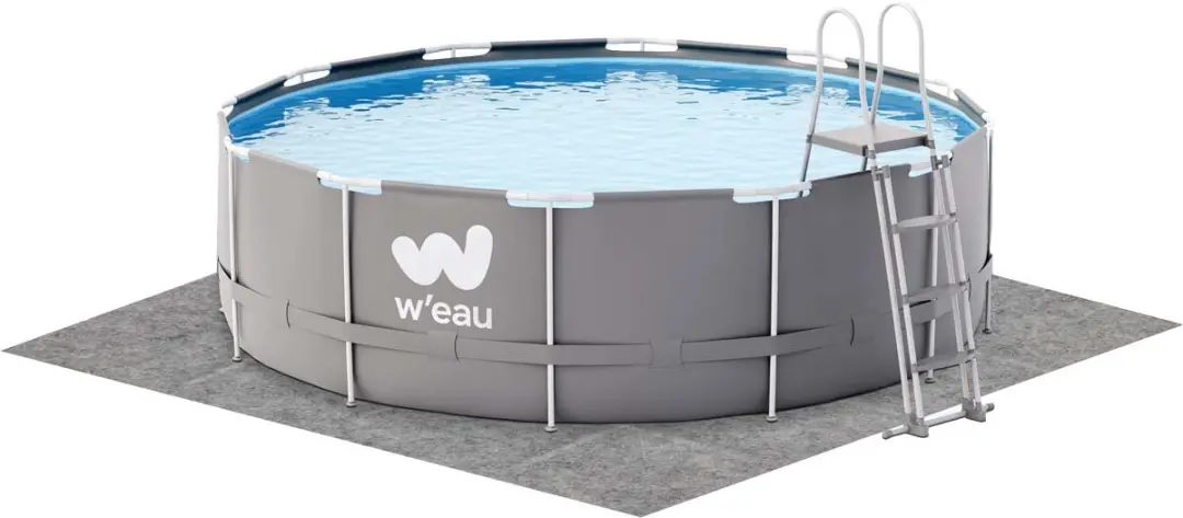 W'eau Zwembad Bodemvilt T114104BV1202 - 460x460cm Grijs