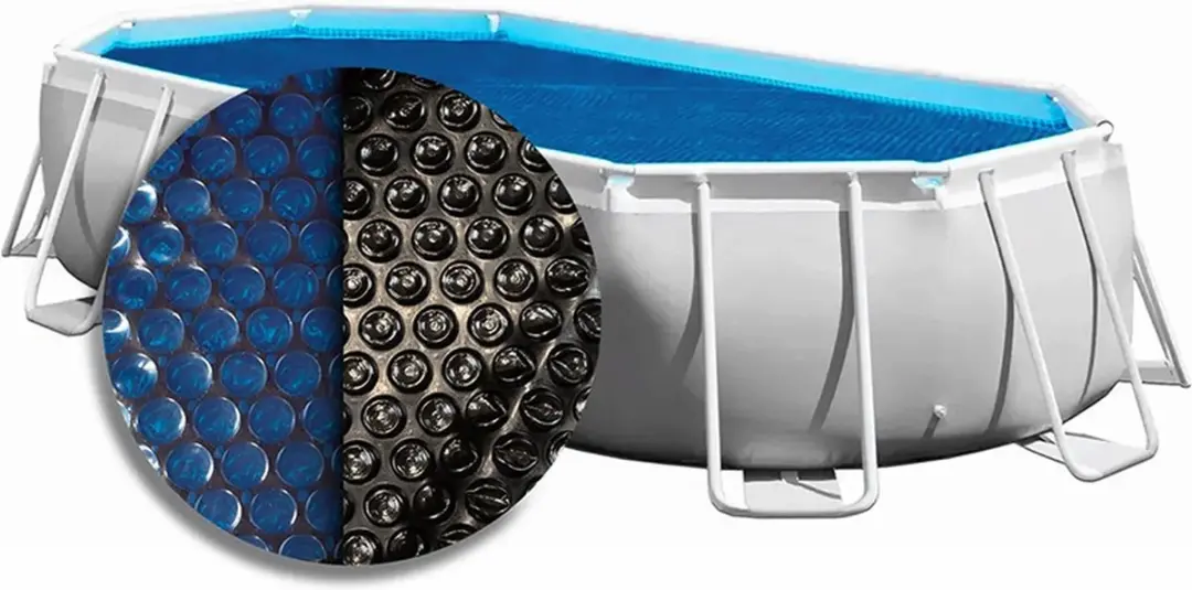 W'eau Solar Cover Ovaal 915x460cm - Zwart/Blauw - afbeelding 6 van 6