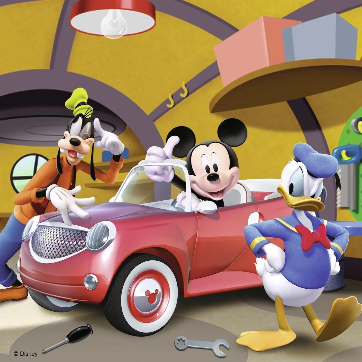 Ravensburger Disney Mickey Mouse Iedereen houdt van Mickey Puzzel - 3x49 Stuks - Multicolor