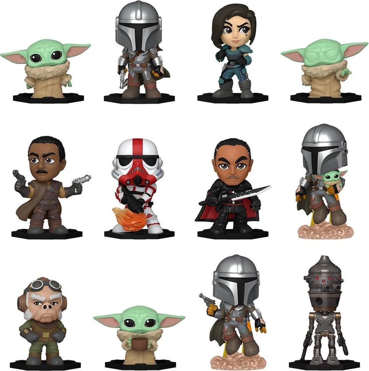 Funko Mystery Minis Star Wars The Mandalorian FUN54519 - Bonte kleuren - afbeelding 2 van 3