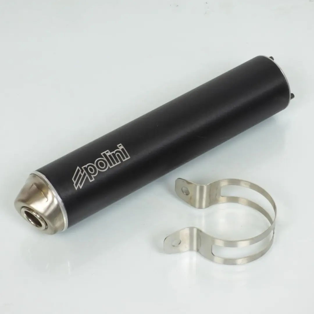 Silencieux cartouche pot échappement noir Polini 2 vis pour moto 218.0053 SIL60