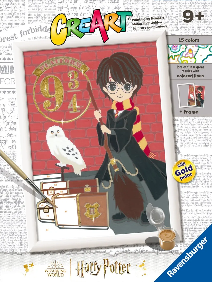 Ravensburger CreArt Harry Potter Magical Journey Schilderen op nummer - 15 Kleuren