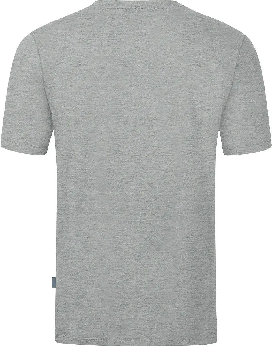 JAKO Organic Stretch-T-Shirt Dames - Lichtgrijs Gemêleerd - Maat 42