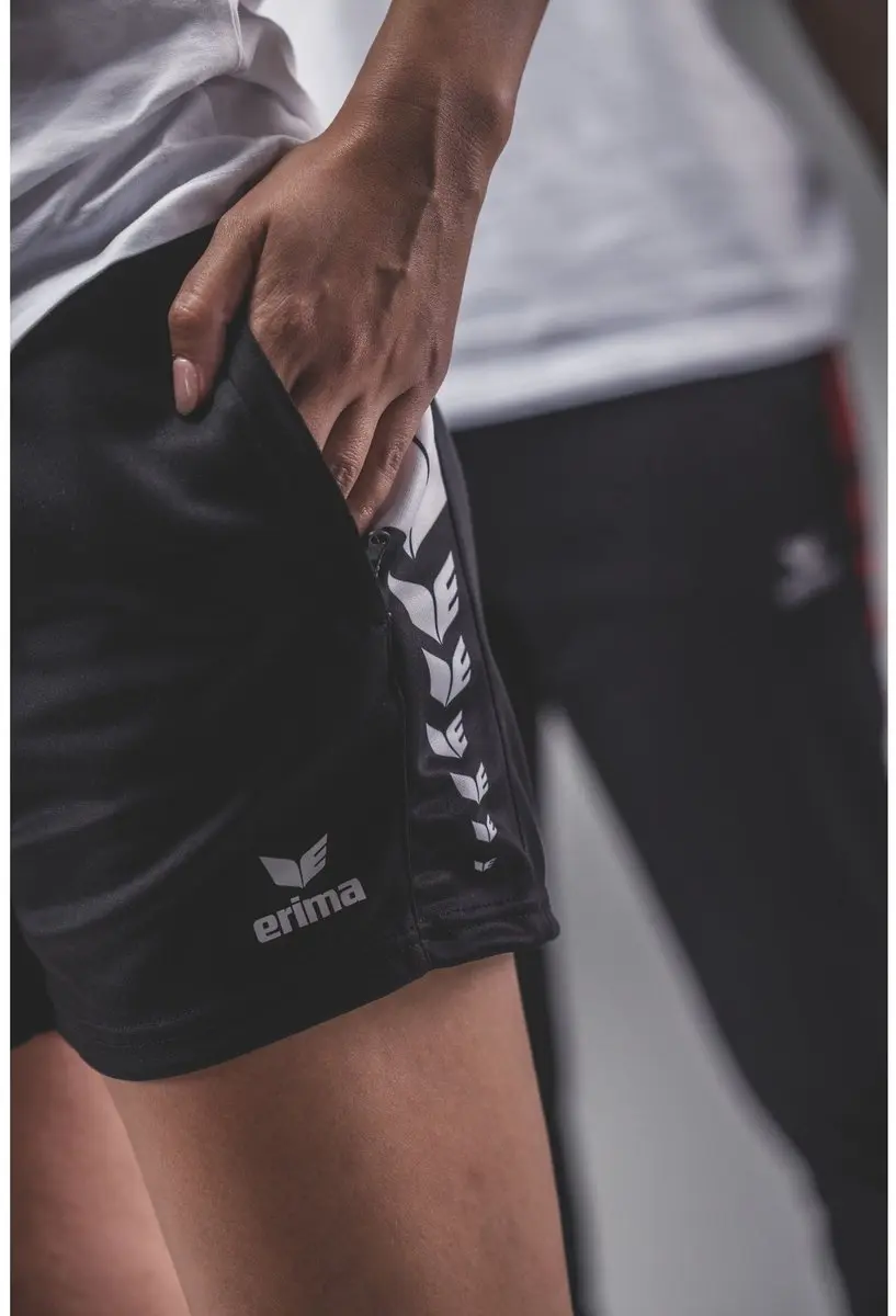 Erima Six Wings Worker Short 152 - Rood/Zwart