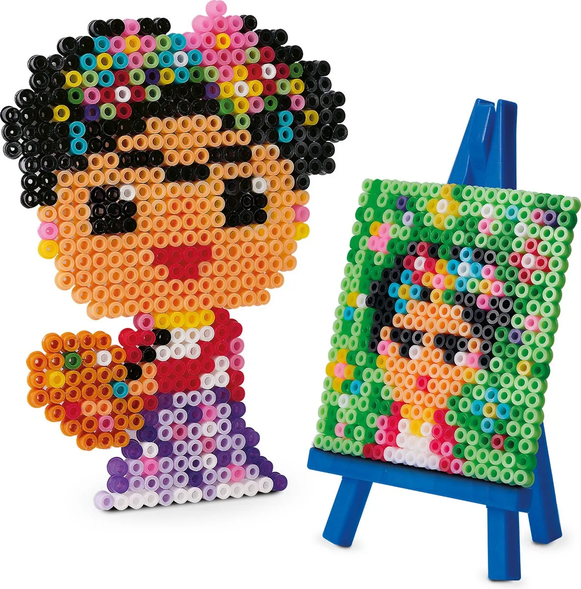 SES Creative Beedz Art Mini Kunstenaar Frida - 1600 Strijkkralen - 15 Kleuren