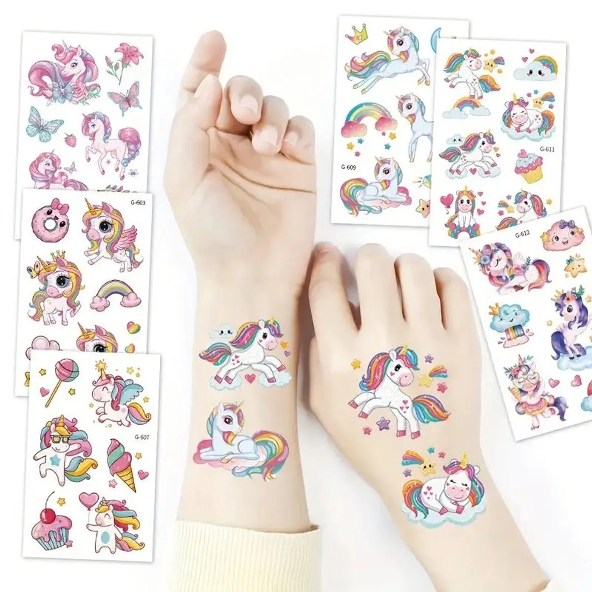 Disney Glitter Tattoo Eenhoorn Set - 120 Stuks