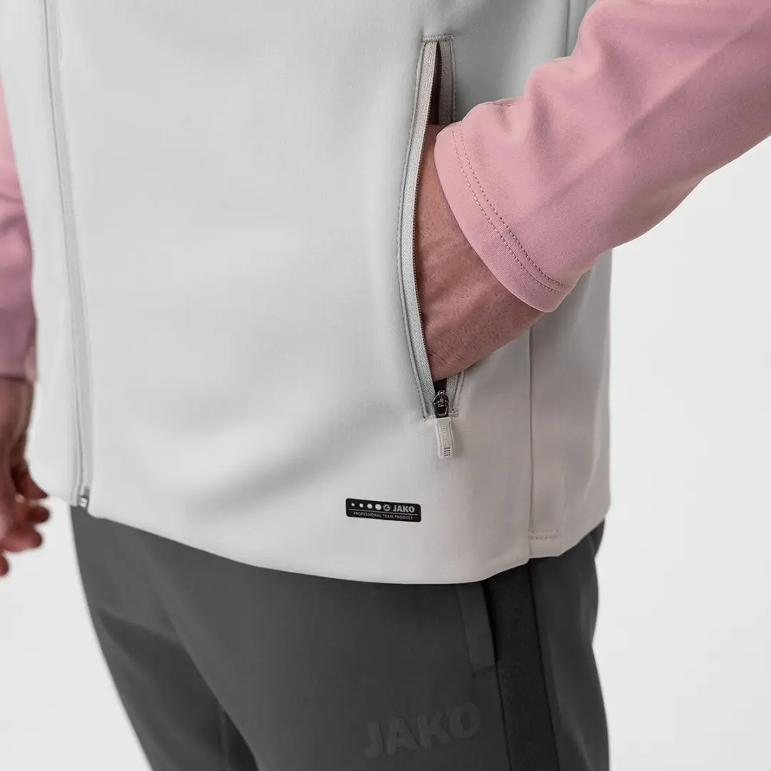 Jako Iconic Jas Heren 3XL - Zachtgrijs/Rose