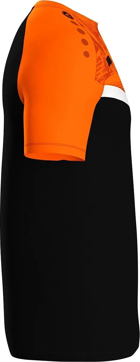 Jako Iconic T-Shirt Kinderen 164 - Zwart/Fluo Oranje
