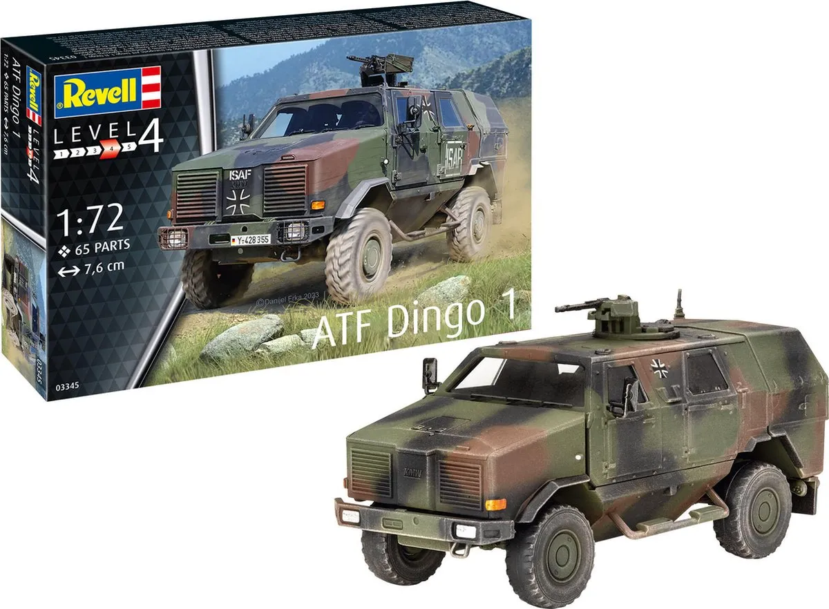 Revell 03345 ATF Dingo 1 Militaire Voertuigen Modelbouwpakket 1:72