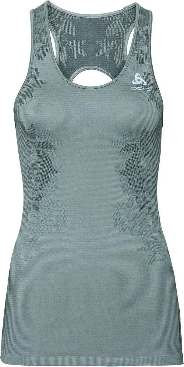 Odlo Shirt Ronde Hals Zonder Mouwen Ceramicool Blac GRIJS