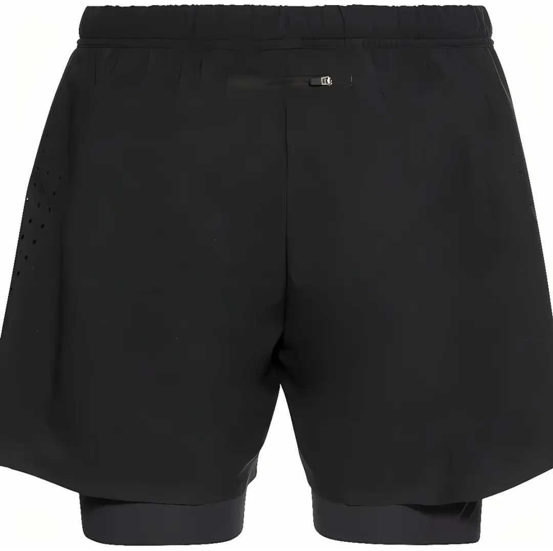 ODLO Zeroweight 2in1 Short 5'' Heren - Sportbroek - XL - Zwart - afbeelding 6 van 6